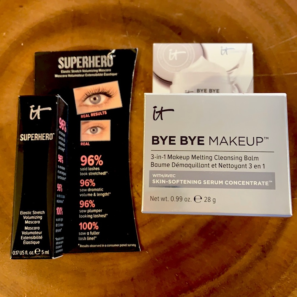 IT mascara and Make up Removing Balm
